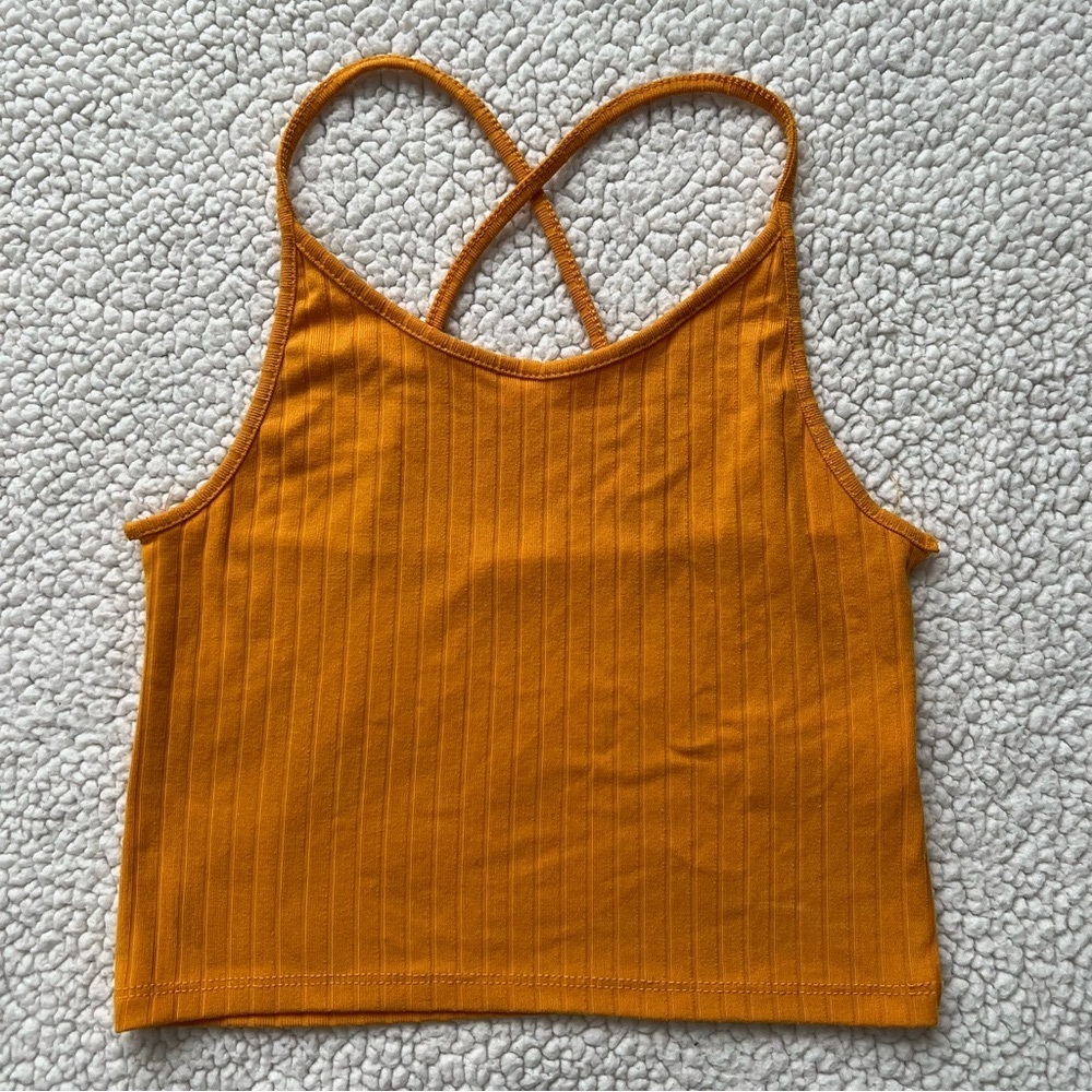 Ardene Yellow Cross Back Top